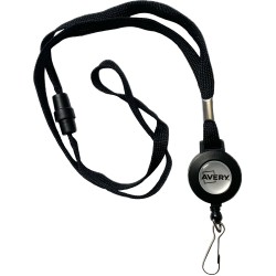 Nøglesnore m/yoyo-hjul sort (10)