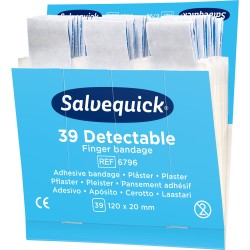 Salvequick Plaster blå ekstra lange refill