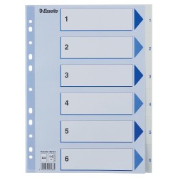 Register PP A4 1-6 hvid