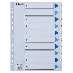 Register PP A4 1-10 hvid