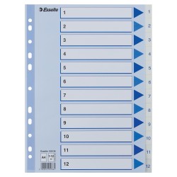 Register PP A4 1-12 hvid