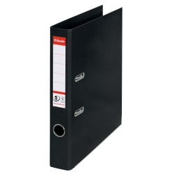 Brevordner No1 Power PP A4 50mm sort