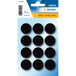 Herma Home filtfødder ø22 sort (12)