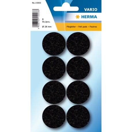 Herma Home filtfødder ø28 sort (8)