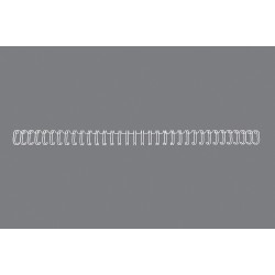 Spiralringe metal 3:1 No5 8mm A4 hvid (100)