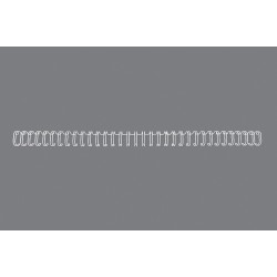 Spiralringe metal 3:1 No4 6mm A4 hvid (100)