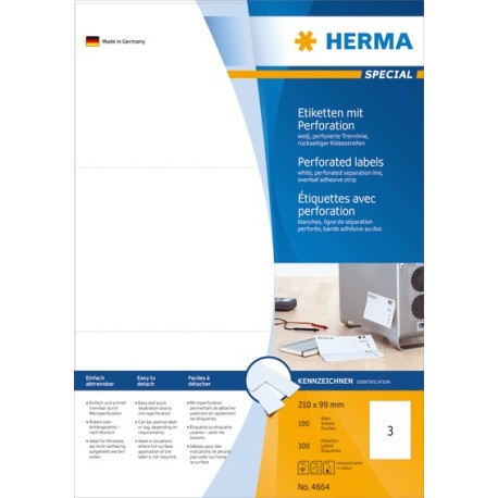 Herma Premium labels 210x99 perf (300)