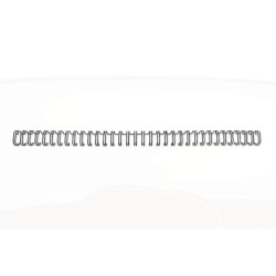 Spiralringe metal 3:1 No6 9,5mm A4 sort (100)