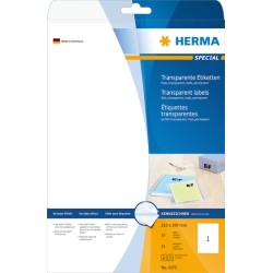 Herma etiket film 210x297 transp mat (25)