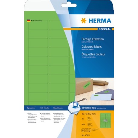 Herma etiket Special 45,7x21,2 grøn (960)