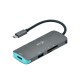 USB-C trav dock HDMI 3xUSB-A 1xUSB-C PD 100W SD