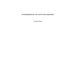Kontraktparadokser i den kommunale organisation