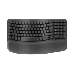 Wave Keys wireless ergonomic keyboard, Graphite (Nordic)