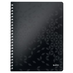 Notesblok WOW PP A4 kvad. 80g/80ark sort