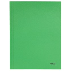 3-klap mappe recycle karton A4 grøn