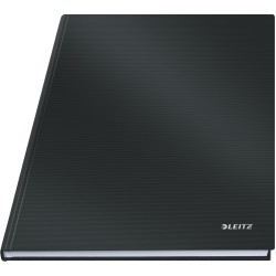 Notesbog Solid hardcover A4 kvad. 80g/80ark sort