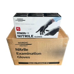 Nordic Protect Premium Nitrilhandsker Sort, XL (100 stk)