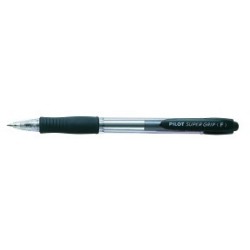 Kuglepen m/klik Super Grip 0,7 sort