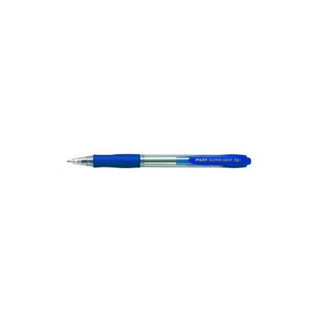 Kuglepen m/klik Super Grip 1,0 blå