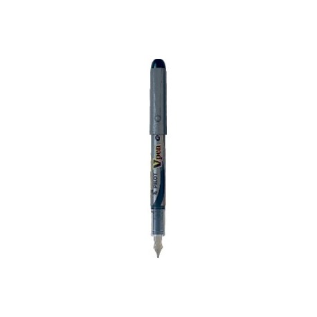Fyldepen V-Pen Silver m/hætte sort