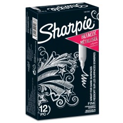 Marker Sharpie Metallic 1,4mm sølv