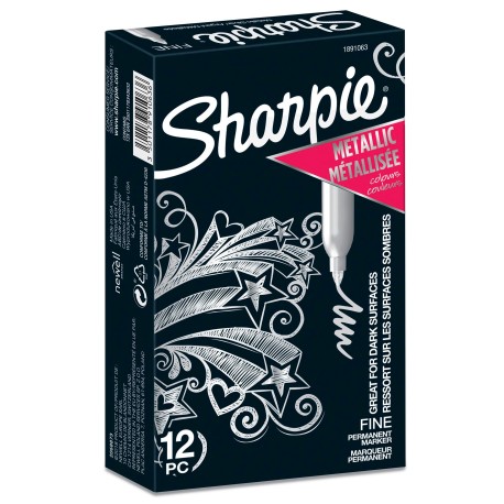 Marker Sharpie Metallic 1,4mm sølv