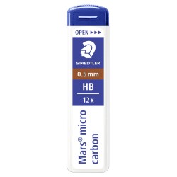 Stifter Mars Micro 0,5mm HB (12 stifter)