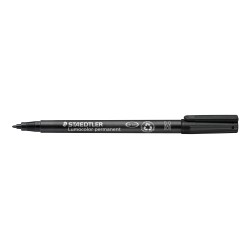 Marker Lumocolor perm 1,0mm sort