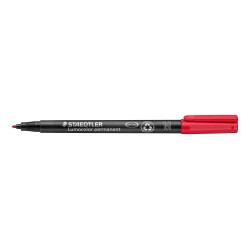Marker Lumocolor perm 1,0mm rød