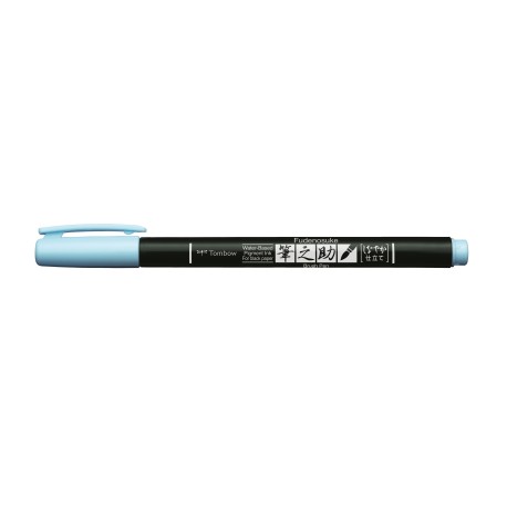 Tombow Marker Fudenosuke soft pastel blå