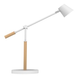 Unilux Vicky LED lampe, hvid/træ