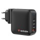 VERBATIM Mini GaN Charger 165W 4 Port US/EU/UK ADP