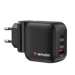VERBATIM Mini GaN Charger 70W 3 Port US/EU/UK ADP