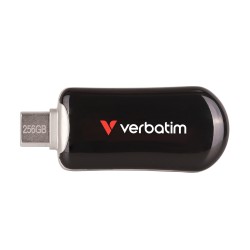 VERBATIM Plectra USB-C Flash Drive Black 256GB