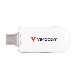 VERBATIM Plectra USB-C Flash Drive White 128GB