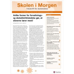 Skolen i Morgen. Nr. 2. Oktober 2015. 19. årgang. Tema: Elev- og læringscentreret skoleledelse i praksis