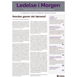 Ledelse i morgen. Nr. 1. September 2019. 23. årgang. Tema: Faglig ledelse – sådan kommer du tættere på