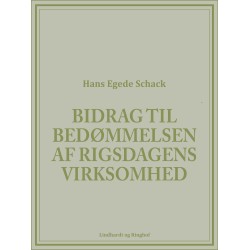 Bidrag til bedømmelsen af Rigsdagens virksomhed