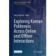 Exploring Korean Politeness Across Online and Offline Interactions