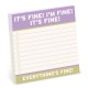 Knock Knock It’s Fine Large Sticky Notes (4x4in)
