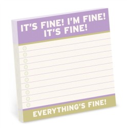 Knock Knock It’s Fine Large Sticky Notes (4x4in)