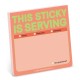 Knock Knock This Sticky Is Serving Sticky Note (Pastel Version)