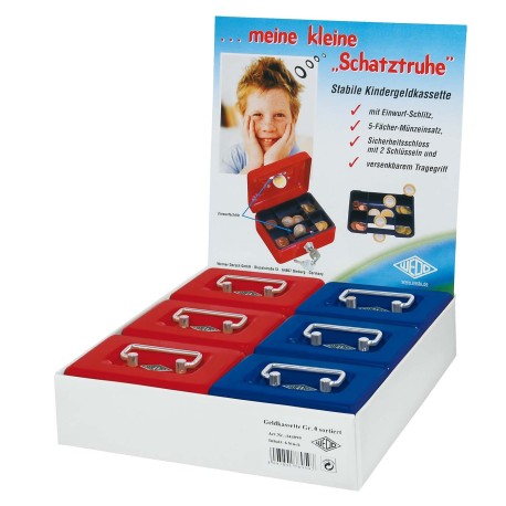 Pengekasse mini m/møntindkast ass. farver