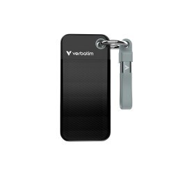 VERBATIM USB 3.2 Gen 2 1TB Pocket SSD, Black/Grey