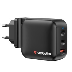 VERBATIM Mini GaN Charger 100W 3Port US/EU/UK ADP