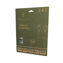 ËSSENTIALS Ultra High Speed 8K HDMI 2.1 Cable, 1m