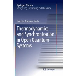 Thermodynamics and Synchronization in Open Quantum Systems