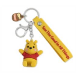 Disney Winnie The Pooh Yellow 3D Keychain