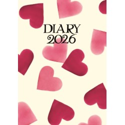 Emma Bridgewater Big Pink Hearts A6 Diary 2026