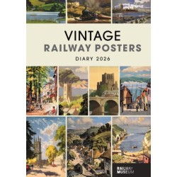 Vintage Railway Posters National Railway Museum A5 Diary 2026
